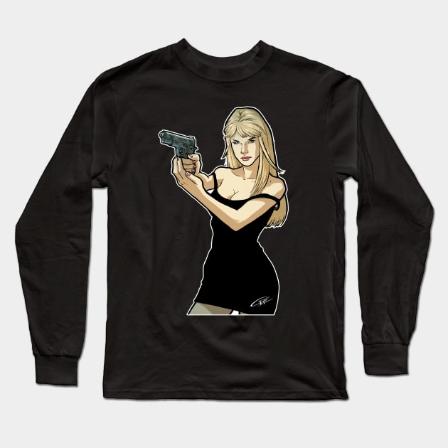 Spy Girl Long Sleeve T-Shirt by Chiara Di Francia